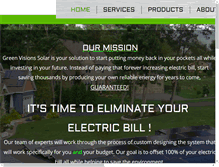 Tablet Screenshot of greenvisionssolar.com